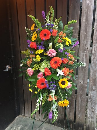Cheerful Memories Funeral Spray