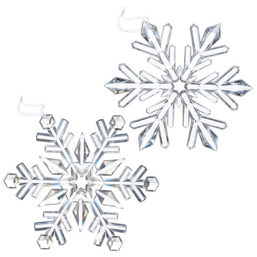 Raz 9\" Snowflake Ornament