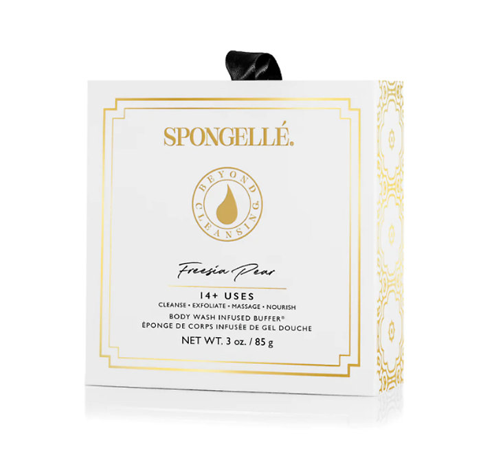 Spongelle Boxed Flower Buffer Freesia Pear