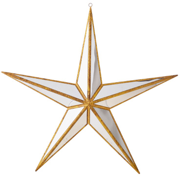 Raz 15\" Mirrored Star Ornament