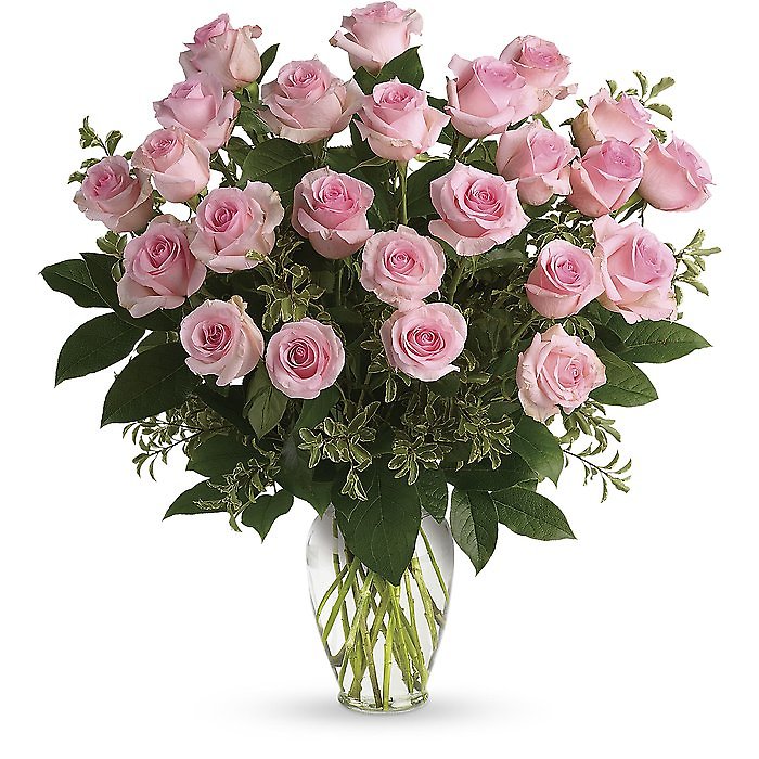 12 Pink Roses