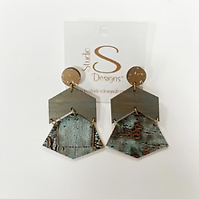 Studio Design Kimberly Earrings Bronze Blue