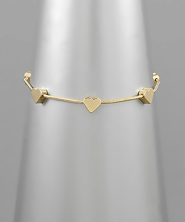 Gold Hearts Bracelet