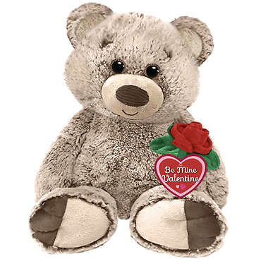 First and Main Bumbley Bear with Rose 15\"