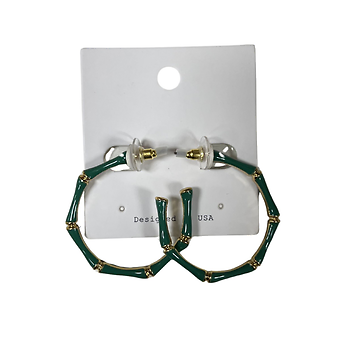 Green & Gold Hoops