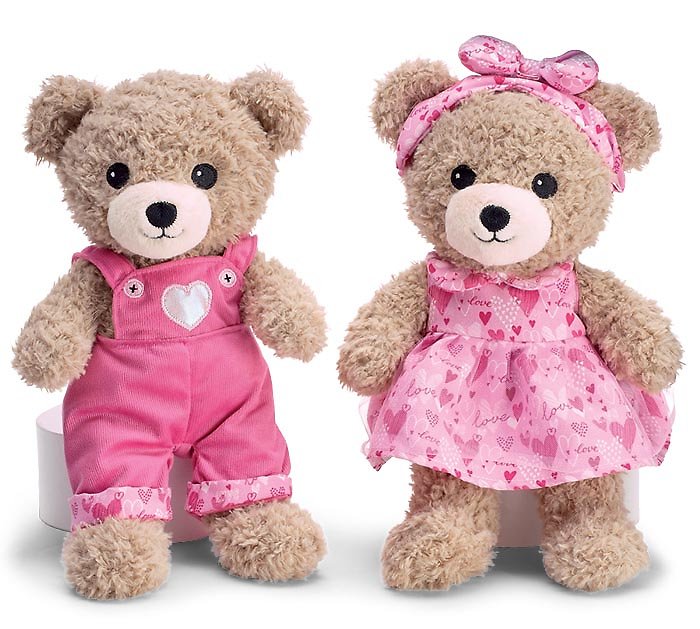 Burton & Burton Valentine Bear Dressed In Pink