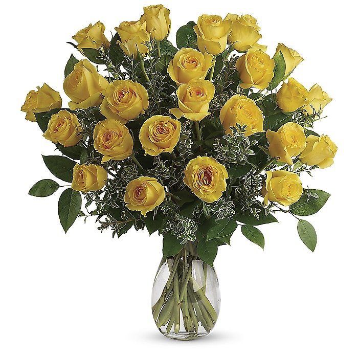 12 Yellow Roses