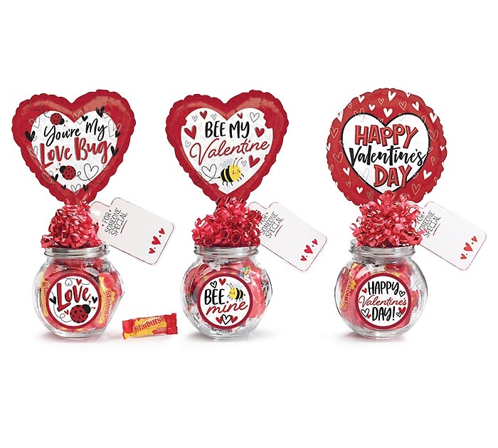 Valentine Glass Jar Giftable
