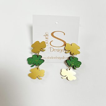 Studio Design Shamrock Trio Earrings