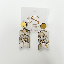 Studio Design Chelsea Earrings Gold Natural Gold