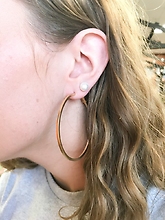 Gold Hoop Earrings Large