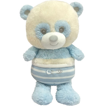 First & Main Blue Baby Panda 7\"