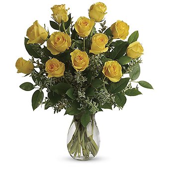 12 Yellow Roses