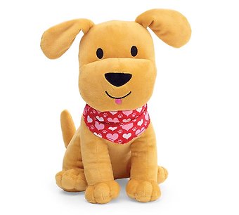 Burton & Burton Puppy W/ Heart Bandana