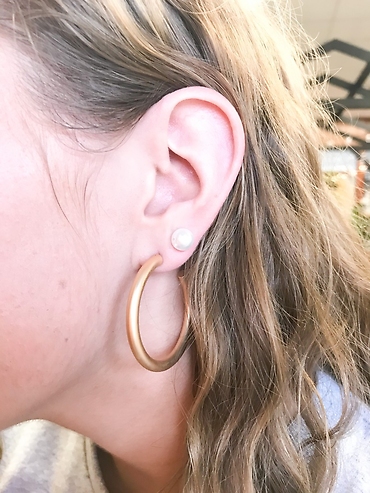 Gold Hoop Earrings Small