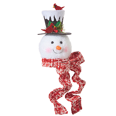 Raz 7.5\" Snowman Head Ornament